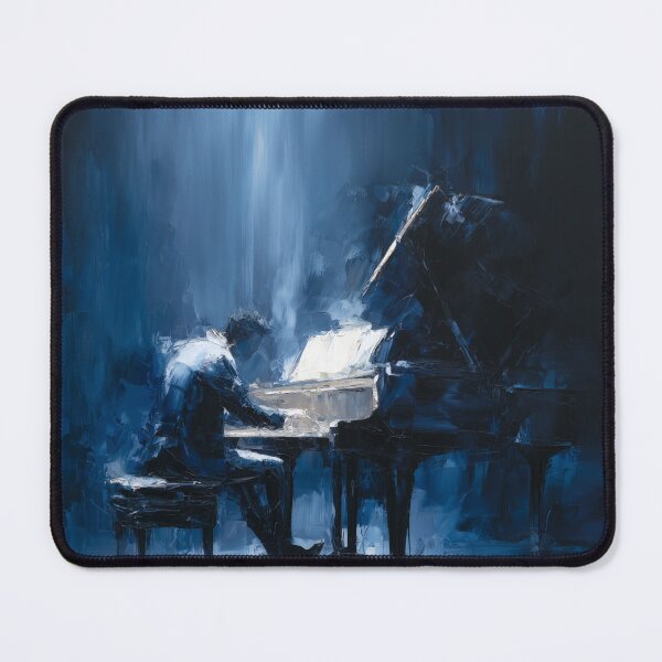 Item preview, Abstract Pianist in Midnight Blue designed and sold by Rtymer.