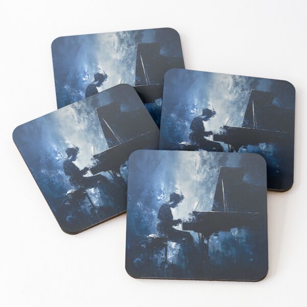 Item preview, Abstract Pianist in Midnight Blue designed and sold by Rtymer.