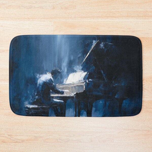 Item preview, Abstract Pianist in Midnight Blue designed and sold by Rtymer.