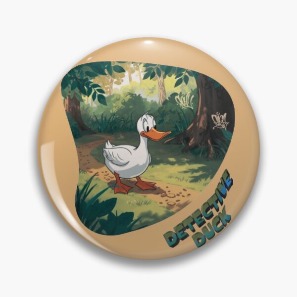 Item preview, Humorous Duck Detective Following Clues Comic Graphic designed and sold by Miheerala.