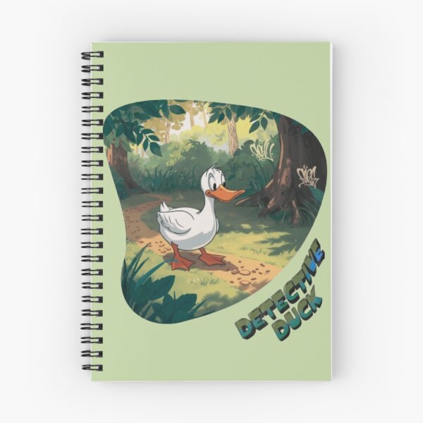 Item preview, Humorous Duck Detective Following Clues Comic Graphic designed and sold by Miheerala.