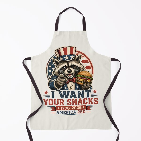 Item preview, Uncle Sam Raccoon America 250 Patriotic Meme | 1776 2026 Independence Day | Funny July 4th I Want Your Snacks designed and sold by VectorJoy.