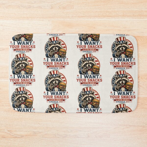Item preview, Uncle Sam Raccoon America 250 Patriotic Meme | 1776 2026 Independence Day | Funny July 4th I  Want Your Snacks designed and sold by VectorJoy.