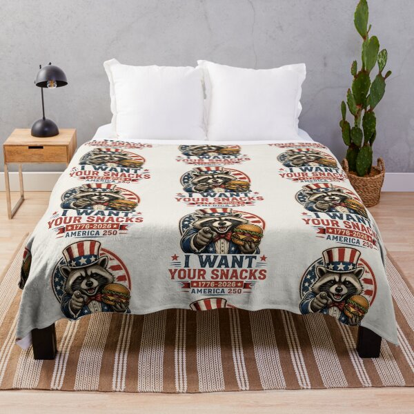 Item preview, Uncle Sam Raccoon America 250 Patriotic Meme | 1776 2026 Independence Day | Funny July 4th I Want Your Snacks designed and sold by VectorJoy.