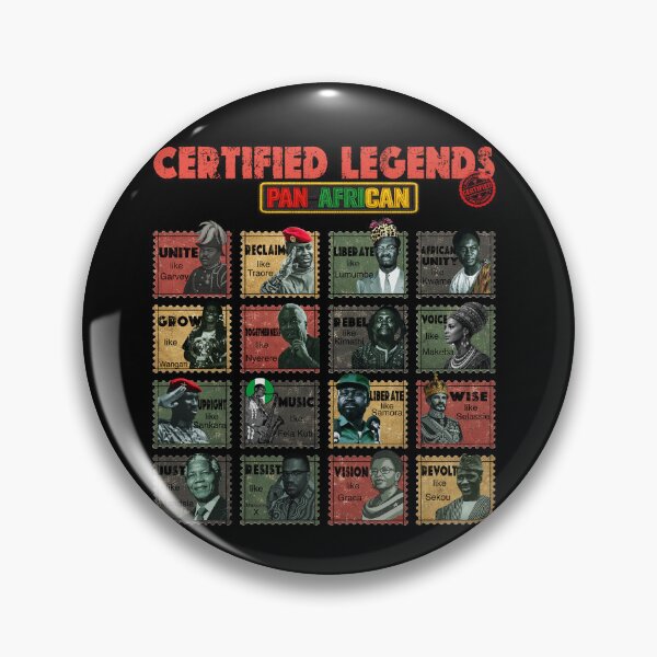 Item preview, Certified Legends Pan African Revolutionary icons - Sankara Lumumba Nkrumah Traore Garvey designed and sold by Youngkev-arts.