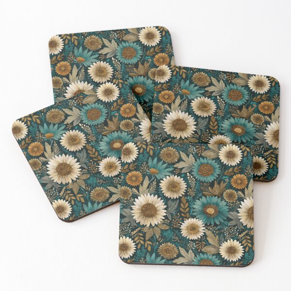 Item preview, Ornamental Sunflower Print  - Flower Garden Pattern - Best Gifts For Mom designed and sold by RoyalStarsPatts.