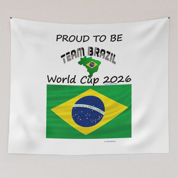 Item preview, Brazil Fan T‑Shirt world Soccer Cup 2026 outfit designed and sold by cabevo.