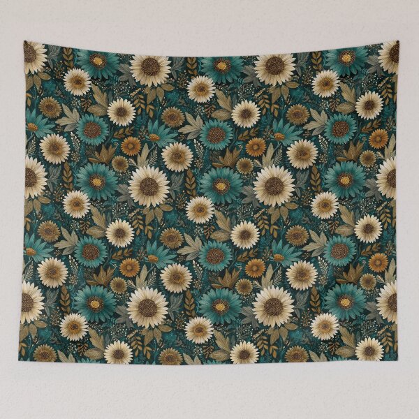 Item preview, Ornamental Sunflower Print  - Flower Garden Pattern - Best Gifts For Mom designed and sold by RoyalStarsPatts.
