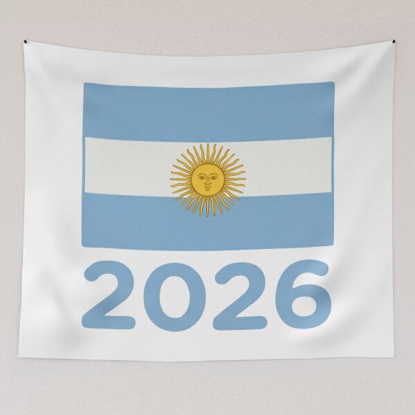 Item preview, Argentina Flag 2026 World Cup Football Fan Design | Soccer Supporter Merchandise designed and sold by 21 Tulips.