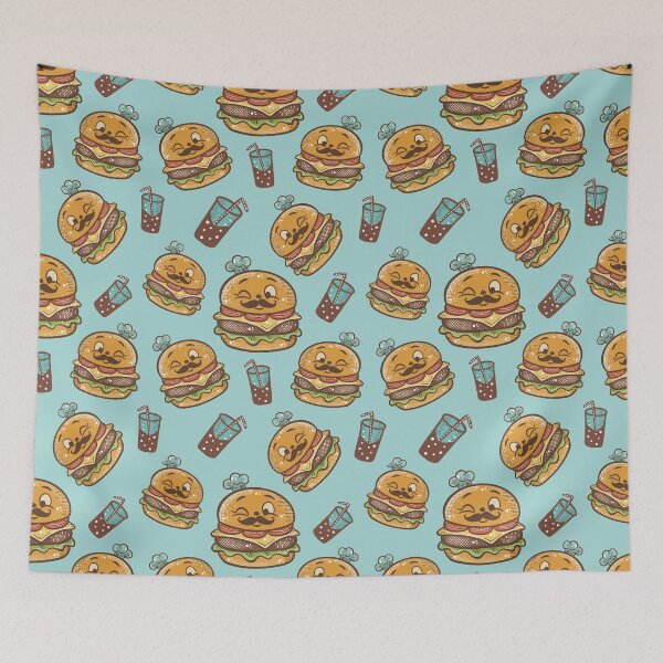 Item preview, Retro Hamburger Chef designed and sold by IvysCreativityHouse.
