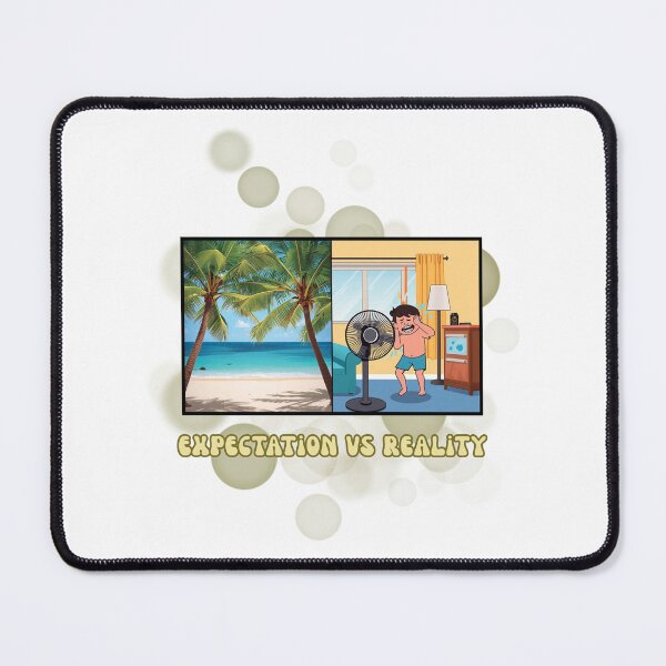 Item preview, Beach Expectation Vs Reality Funny Summer Meme designed and sold by iamKRUK.