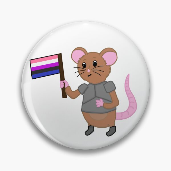 Item preview, Sir Wombleton With Genderfluid Pride Flag designed and sold by ChloeCosDesigns.