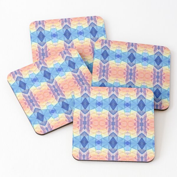 Item preview, Pastel Blue Geometric Pattern | Soft Abstract Prism Mosaic Design designed and sold by Sachie's Studio.