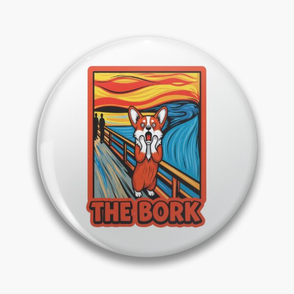 Item preview, The Bork Corgi Scream Funny Dog designed and sold by HobClub.