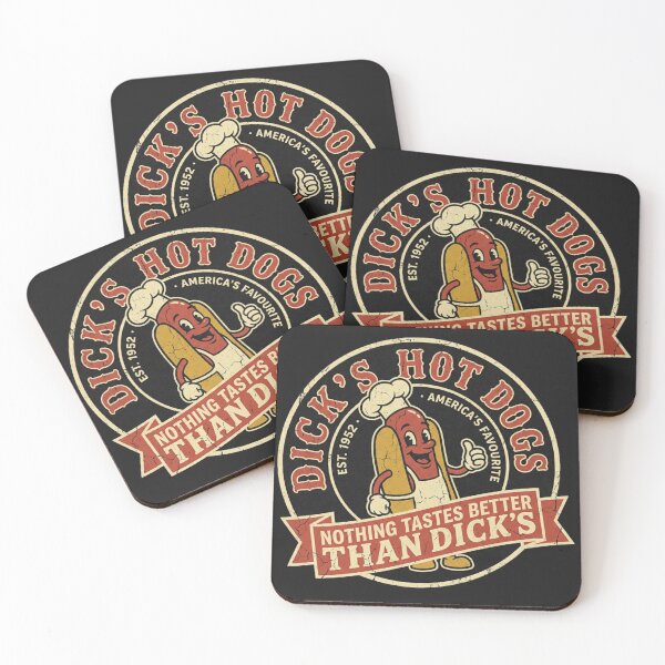 Item preview, Dick's Hot Dogs – Funny Vintage Retro Design designed and sold by Street Warrior Clothing.