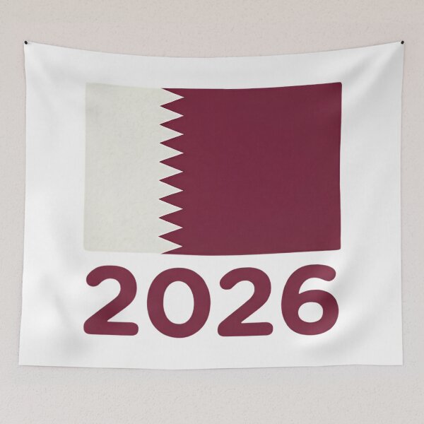Item preview, Qatar Flag 2026 World Cup Football Fan Design | Qatar Soccer Supporter Merchandise designed and sold by 21 Tulips.