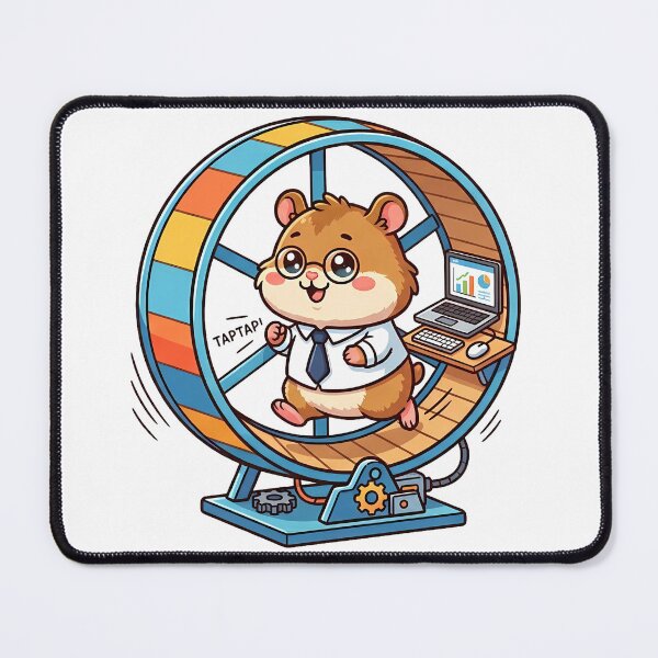 Item preview, Corporate Hamster – Office Madness designed and sold by Elena'sMoodBuddies.