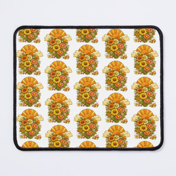 Item preview, Retro Flower Power – Vibrant 70s Floral Artwork designed and sold by Clothes With Smiling Animals Walt Gral.