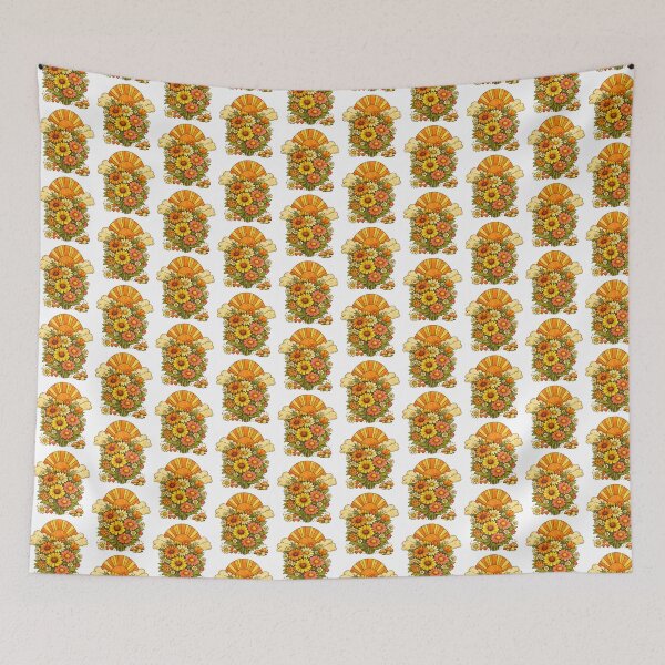 Item preview, Retro Flower Power – Vibrant 70s Floral Artwork designed and sold by Clothes With Smiling Animals Walt Gral.
