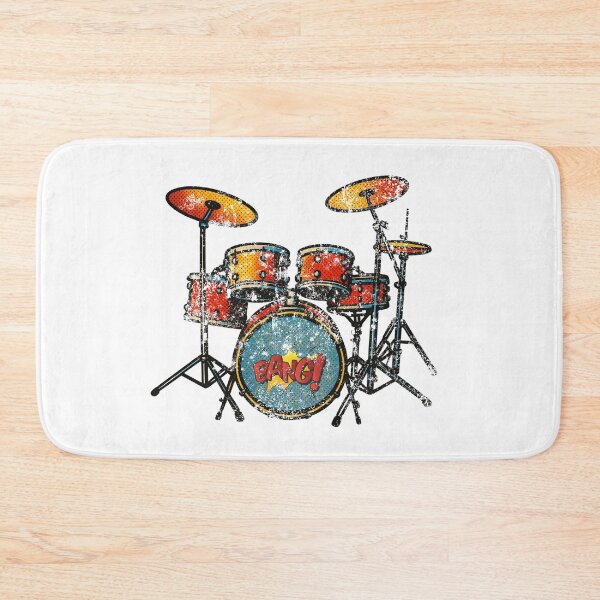 Item preview, Bang Drum Kit Comic Pop Art Vintage Distressed Music Lover Gift designed and sold by alizye.