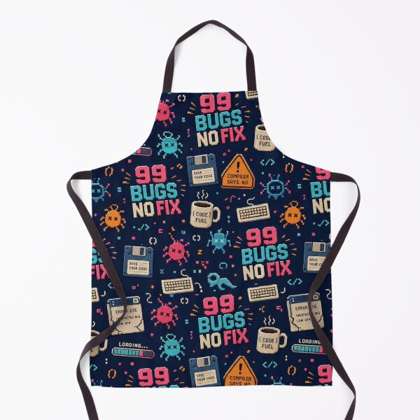 Item preview, 99 Bugs No Fix Retro Developer Pattern designed and sold by DebugLab.