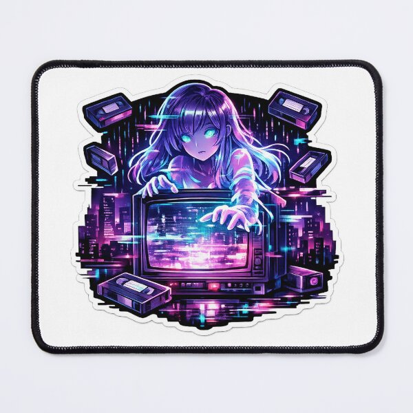 Item preview, Cyber Neon Spirit Glitch Sticker designed and sold by RDcollections.