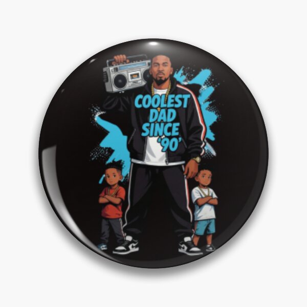 Item preview, Coolest Dad Since 90 Nineties Hip Hop Father designed and sold by Tsugraf Designs.