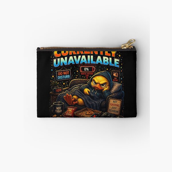 Item preview, Currently Unavailable Duck Shirt | Social Battery Low Introvert Duck T-Shirt | Not Ignoring Just Recharging Funny Burnout Tee designed and sold by FunkyVista.
