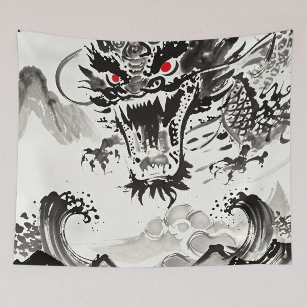 Item preview, Asian dragon painting designed and sold by The King's general goods.