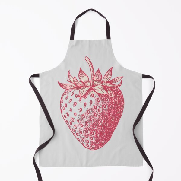 Item preview, red line drawing of a strawberry designed and sold by 123ks.