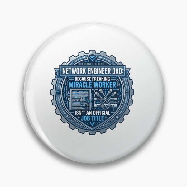 Item preview, Network Engineer Dad Shirt | IT Father Gift | Miracle Worker Not Official Job Title designed and sold by Osmose-Studio.