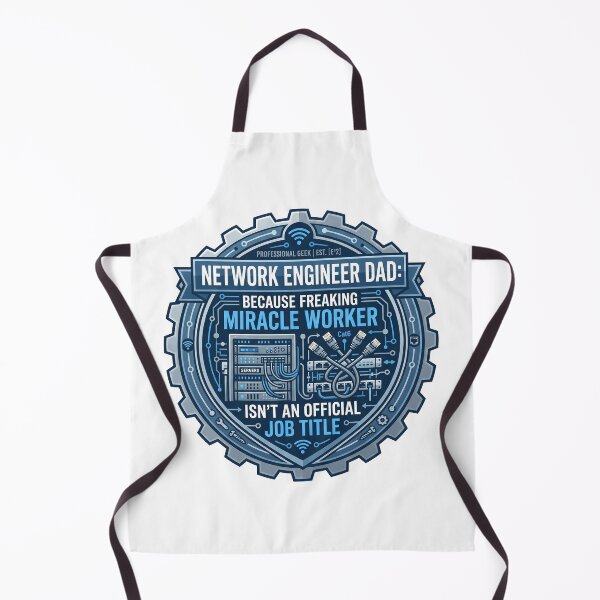 Item preview, Network Engineer Dad Shirt | IT Father Gift | Miracle Worker Not Official Job Title designed and sold by Osmose-Studio.
