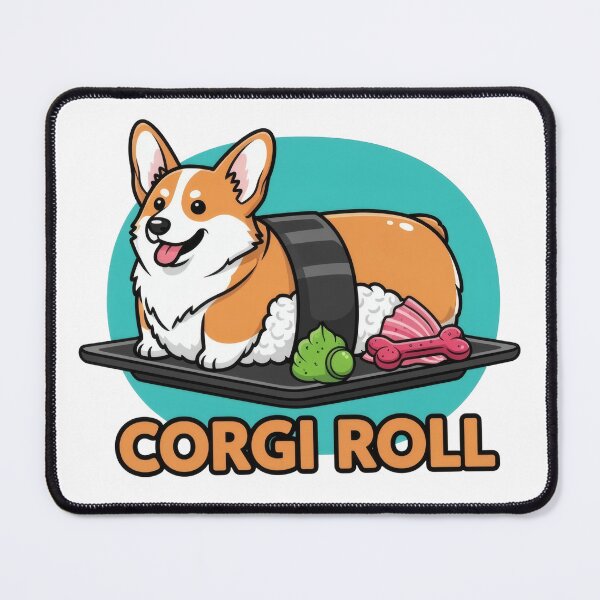 Item preview, Cute Corgi Roll Sushi Kawaii Dog designed and sold by HobClub.