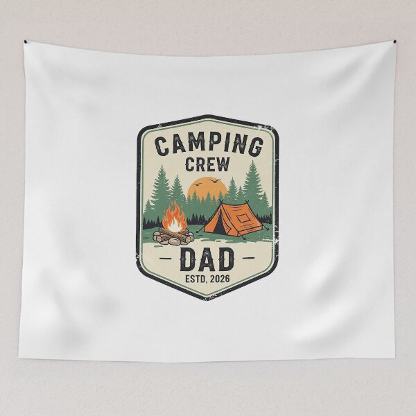 Item preview, Camping Crew Dad Shirt | Outdoor Father Gift | Camping Dad Est 2026 designed and sold by Osmose-Studio.