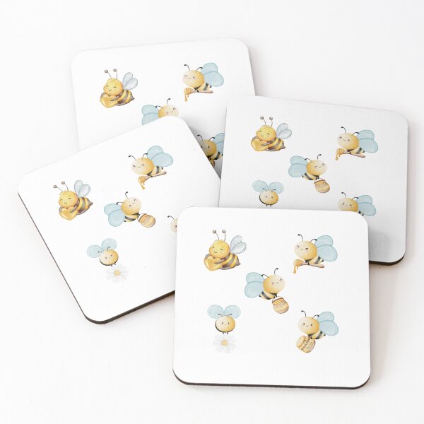 Item preview, Honey Bees - Cute Kawaii Bees Set designed and sold by madebyjulia7.