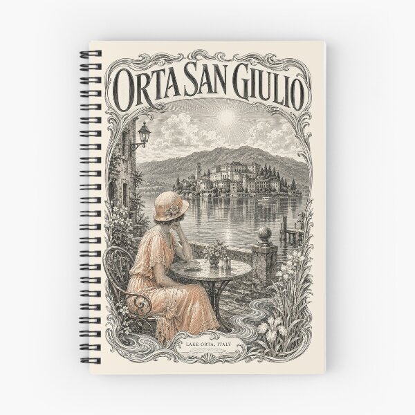 Item preview, Orta San Giulio, Lake Orta, Italy [Wood Engraving] designed and sold by elektronen.