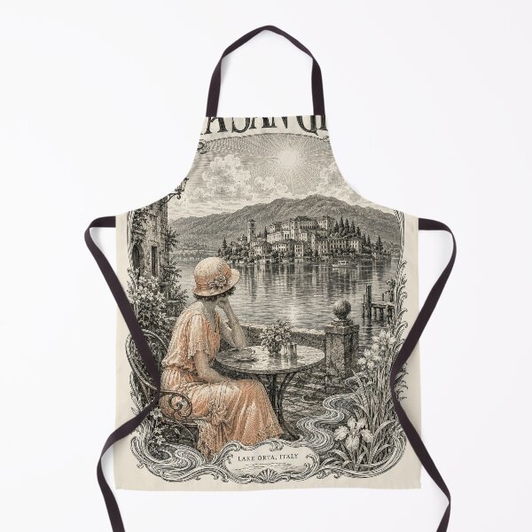 Item preview, Orta San Giulio, Lake Orta, Italy [Wood Engraving] designed and sold by elektronen.