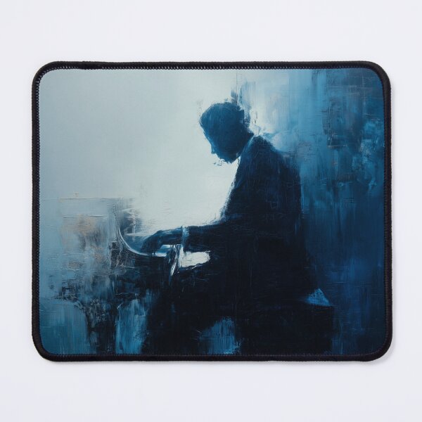 Item preview, Abstract Pianist in Midnight Blue designed and sold by Rtymer.