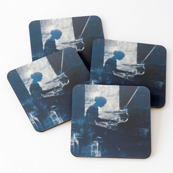 Item preview, Abstract Pianist in Midnight Blue designed and sold by Rtymer.