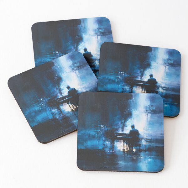 Item preview, Abstract Pianist in Midnight Blue designed and sold by Rtymer.