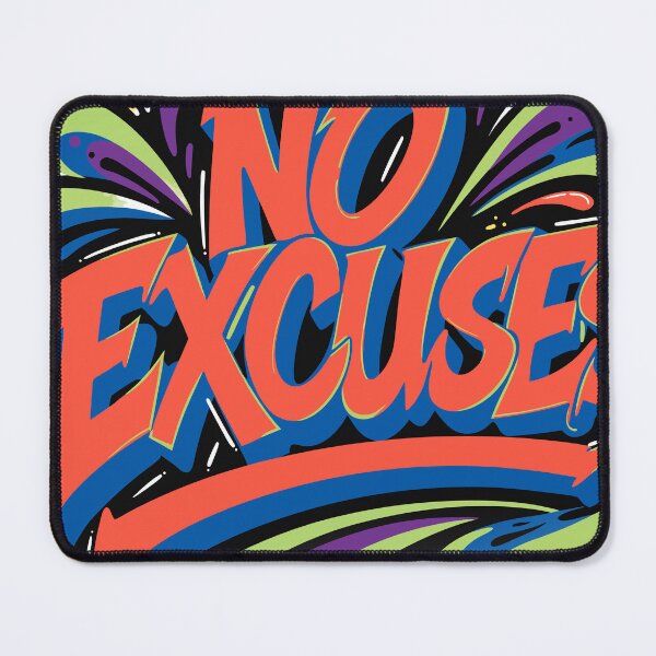 Item preview, NO EXCUSES Graffiti Sticker designed and sold by inkfusionhub99.