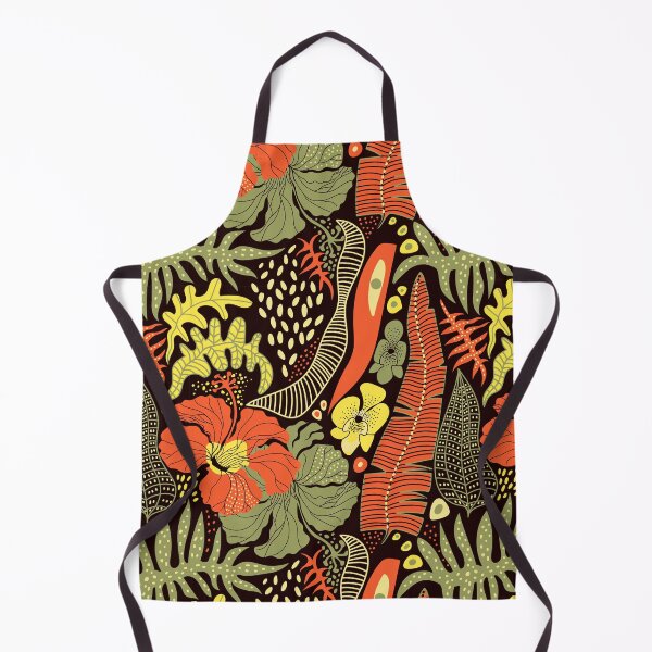 Item preview, Tropical Botanical Pattern – Exotic Flowers and Jungle Leaves designed and sold by Skryp-art.