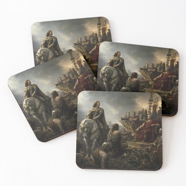 Item preview, Vercingétorix Surrenders to Caesar — The Last Stand of Gaul | Defeated Legends Series designed and sold by Qorvun.
