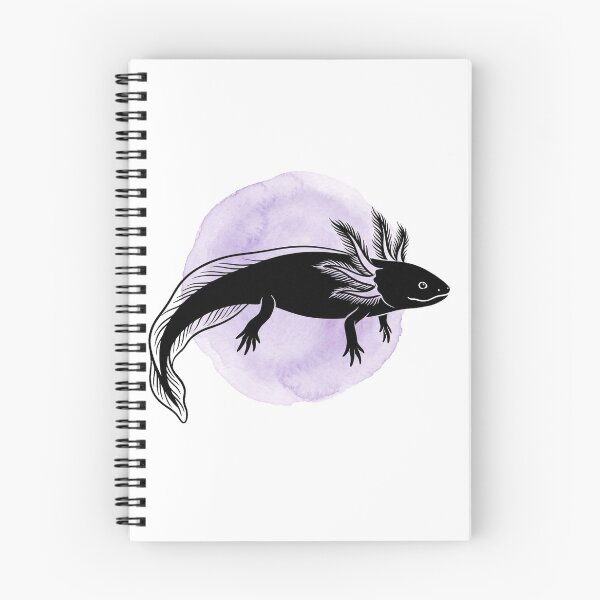 Item preview, Minimalist Melanoid Axolotl Lavender Art designed and sold by DuckOddity.