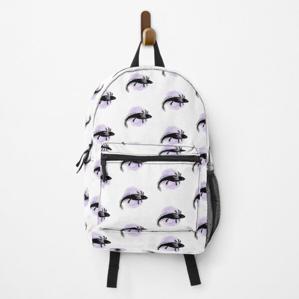 Item preview, Minimalist Melanoid Axolotl Lavender Art designed and sold by DuckOddity.