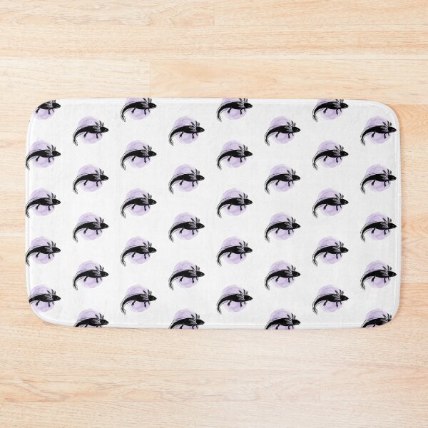 Item preview, Minimalist Melanoid Axolotl Lavender Art designed and sold by DuckOddity.