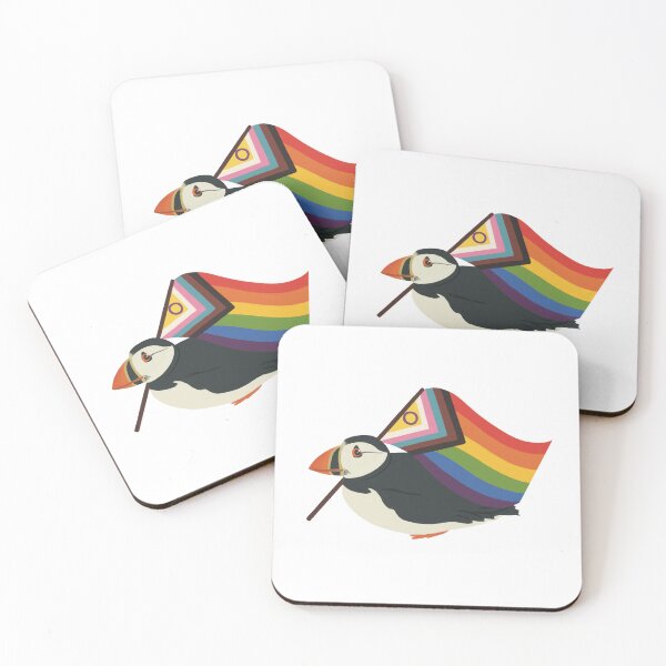 Item preview, Pride Puffin designed and sold by FourMiceHandmade.