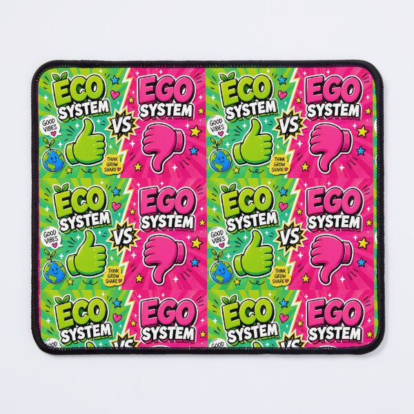 Item preview, Eco system vs ego system sticker designed and sold by Navitaloves.