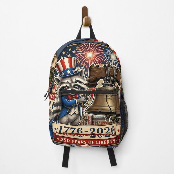 Item preview, Liberty Bell Raccoon America 250 Patriotic Design | 1776 2026 Independence Day | Funny July 4th Trash Panda designed and sold by VectorJoy.
