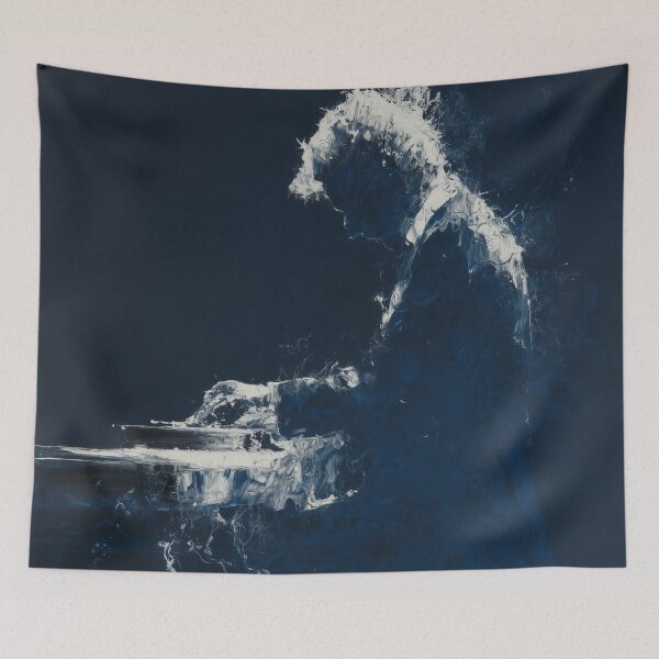 Item preview, Abstract Pianist in Midnight Blue designed and sold by Rtymer.